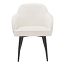  Zuo Jolie 110157 Dining Chair - Ivory IMAGE 3