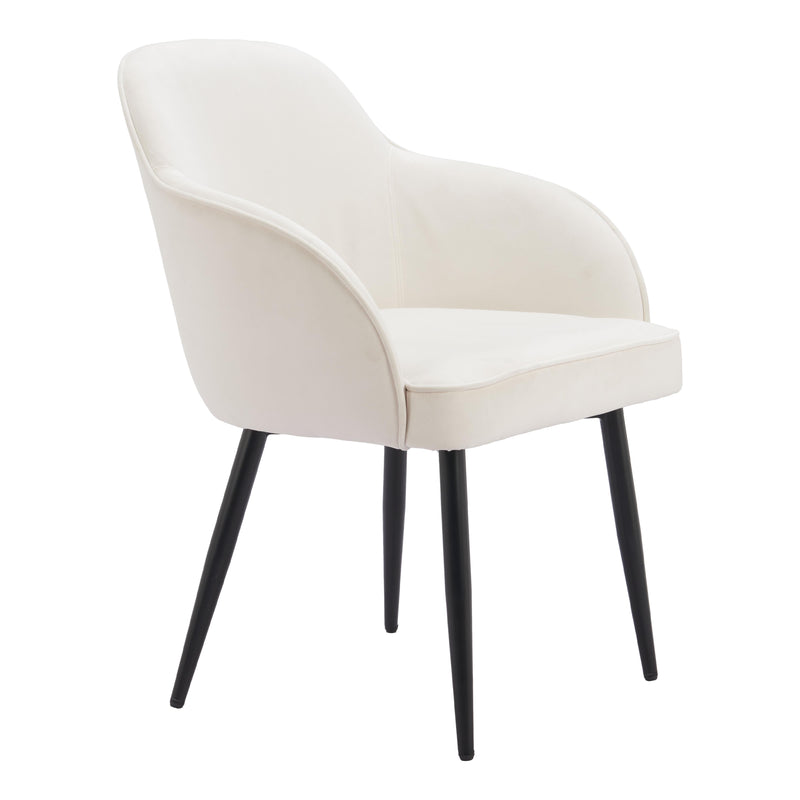  Zuo Jolie 110157 Dining Chair - Ivory IMAGE 6