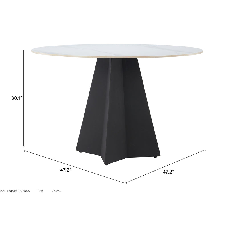  Zuo Izar 110356 Dining Table - White IMAGE 10