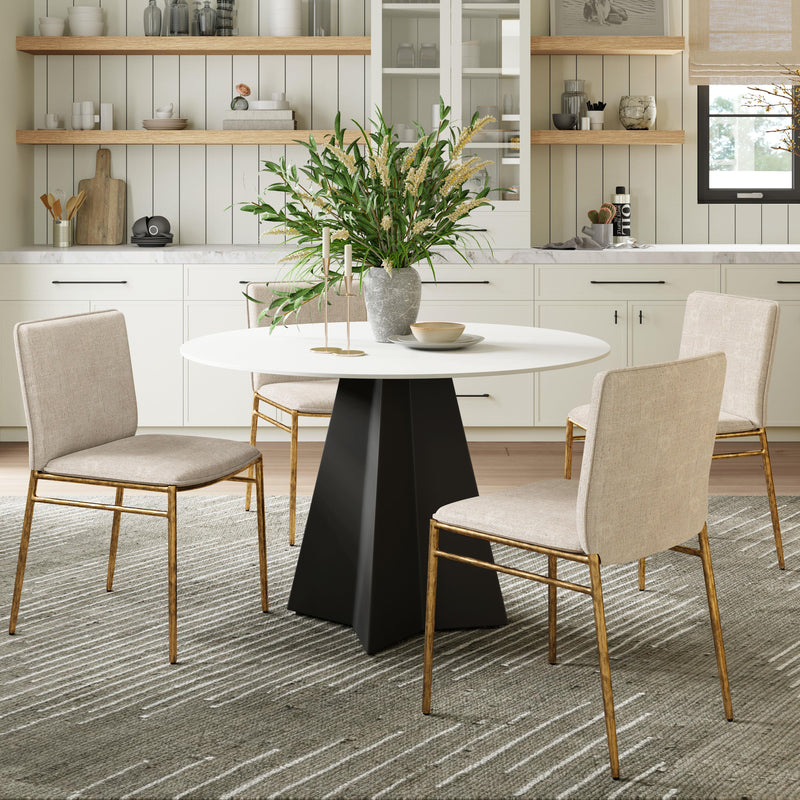  Zuo Izar 110356 Dining Table - White IMAGE 8
