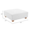  Zuo Tayte 110304 Ottoman - White IMAGE 9