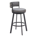  Zuo Gimsby 110332 Swivel Barstool - Grey IMAGE 1