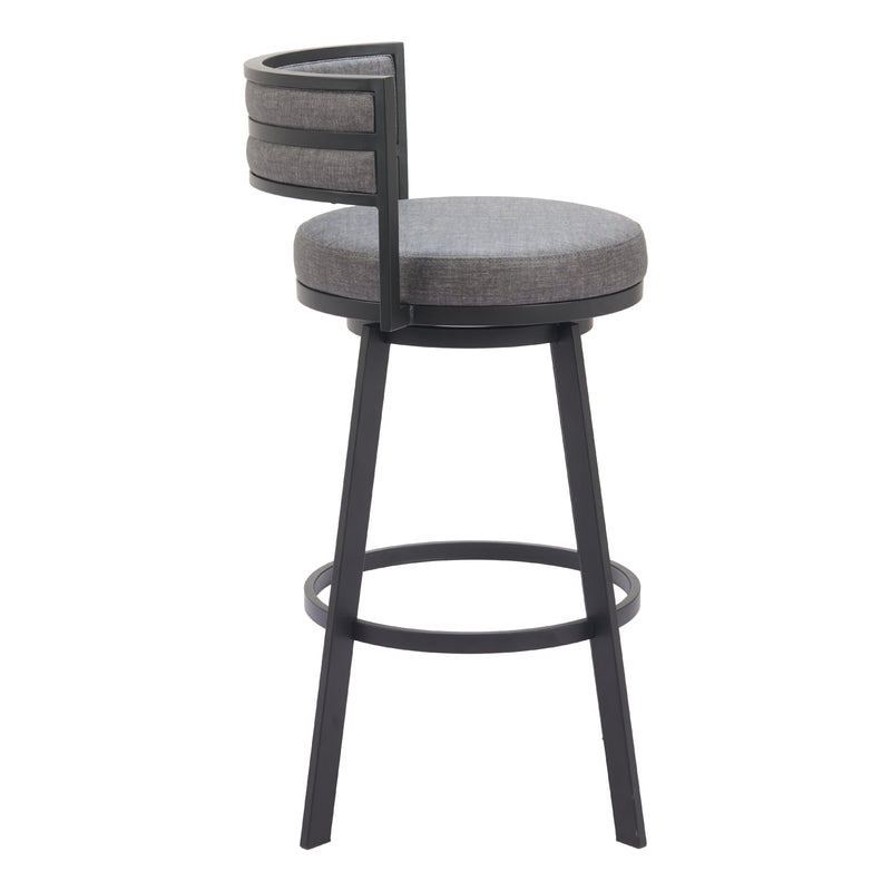  Zuo Gimsby 110332 Swivel Barstool - Grey IMAGE 2