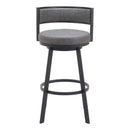  Zuo Gimsby 110332 Swivel Barstool - Grey IMAGE 3