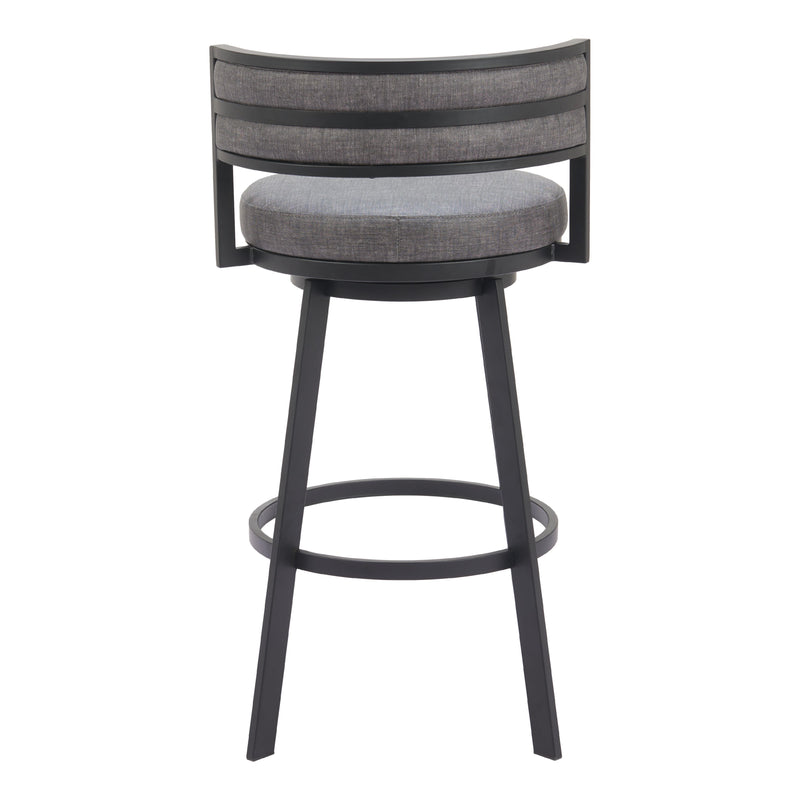  Zuo Gimsby 110332 Swivel Barstool - Grey IMAGE 4