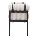  Zuo Barrow 110353 Bench - Cream IMAGE 2