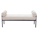  Zuo Barrow 110353 Bench - Cream IMAGE 3