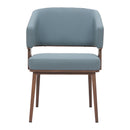  Zuo Poise 110328 Dining Chair - Azure Grey & Walnut IMAGE 3