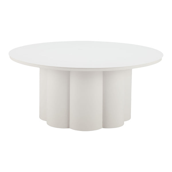  Zuo Palmier 704070 Coffee Table - White IMAGE 1
