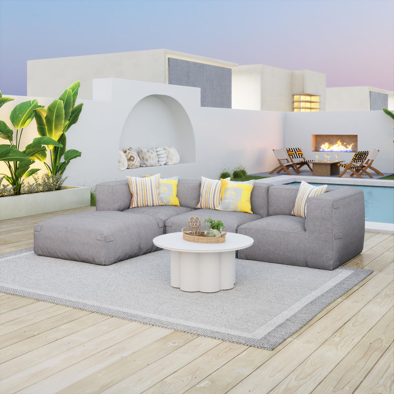  Zuo Palmier 704070 Coffee Table - White IMAGE 3