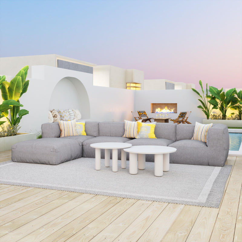  Zuo Luanda 704151 Ottoman - Grey IMAGE 8