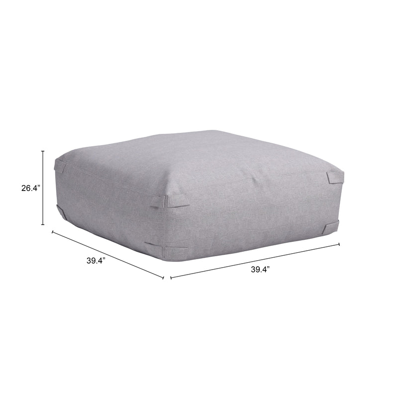  Zuo Luanda 704151 Ottoman - Grey IMAGE 9