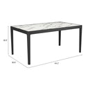  Zuo Tokai 110087 Dining Table - White IMAGE 8