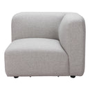  Zuo Biak 110366 Corner Chair - Grey IMAGE 2