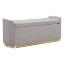  Zuo Dobo 109995 Storage Bench - Grey IMAGE 1