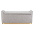  Zuo Dobo 109995 Storage Bench - Grey IMAGE 3