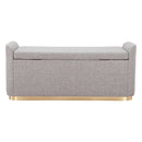  Zuo Dobo 109995 Storage Bench - Grey IMAGE 4