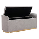  Zuo Dobo 109995 Storage Bench - Grey IMAGE 6