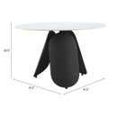  Zuo Toru 110349 Dining Table - White IMAGE 9