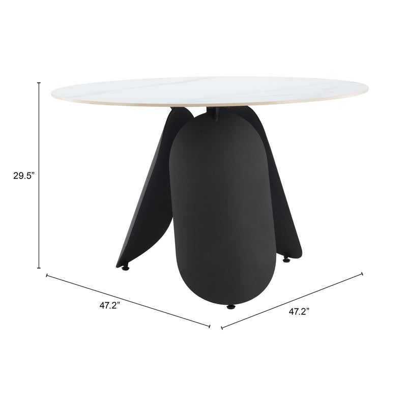  Zuo Toru 110349 Dining Table - White IMAGE 9