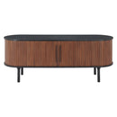  Zuo Koriana 110297 Entertainment Stand - Black & Walnut IMAGE 3