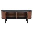  Zuo Koriana 110297 Entertainment Stand - Black & Walnut IMAGE 8