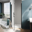 Shower Door Seal for Frameless 1/2"(12mm) Thick Glass Door, 2 Pack x 39" Long Shower Glass Door Bottom Seal Strip with Sweep, Ultra-Clear PVC Seal