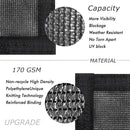 UPGRADE Privacy Screen Fence 6.5' x 46' Commercial 170GSM 90% Visibility Blockage Fence Panel with Brass Grommets Heavy Duty Perfect for Outdoor Backyard-Black