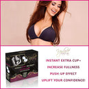 Uplift Secret Silicone Bra Inserts - Clear Gel Push Up Breast Pads - Bra Padding Bust Enhancer, Clear, Large