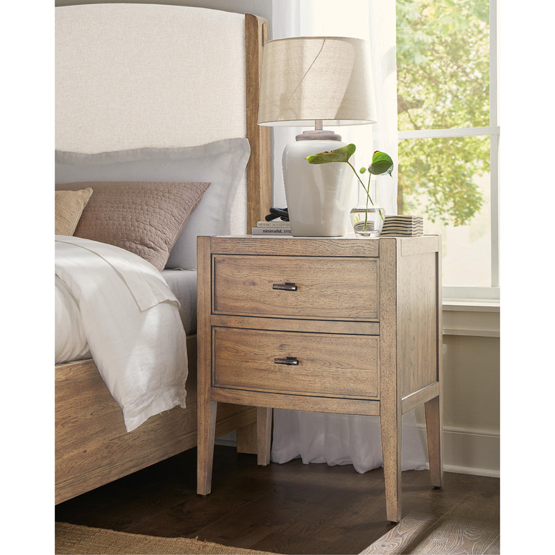 Hooker Furniture 6952-90016-80 Vineyard Row Two Drawer Nightstand IMAGE 4