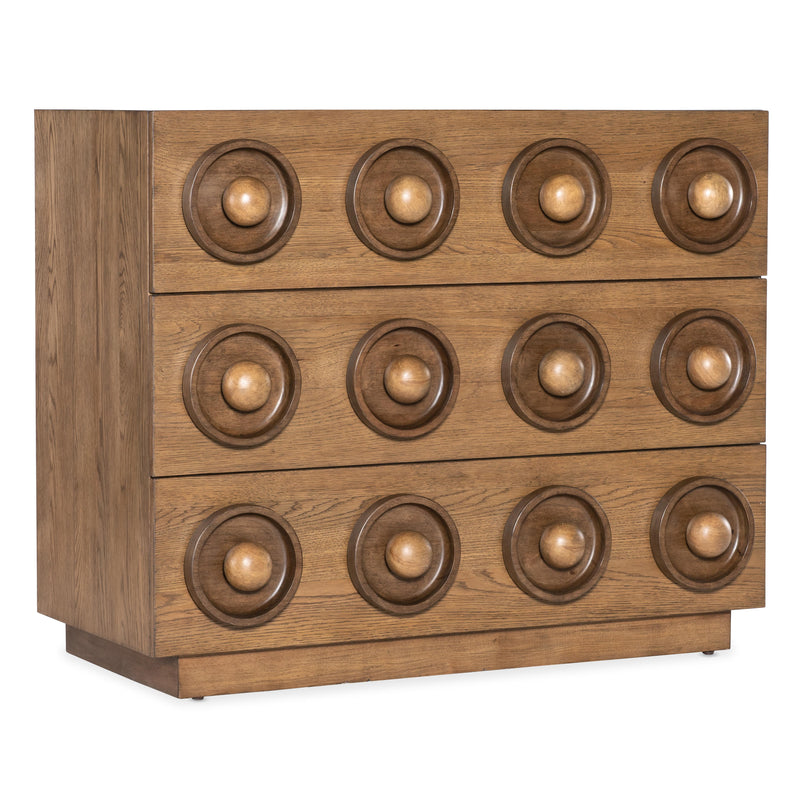 Hooker Furniture 7228-50736-85 Commerce and Market Knobby 3-Drawer Accent Chest IMAGE 1