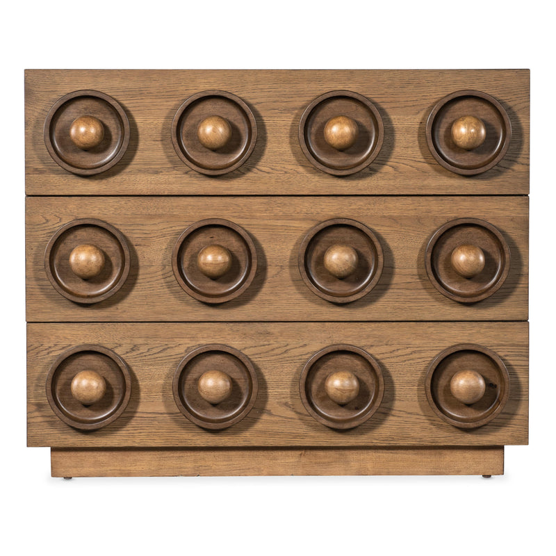 Hooker Furniture 7228-50736-85 Commerce and Market Knobby 3-Drawer Accent Chest IMAGE 2