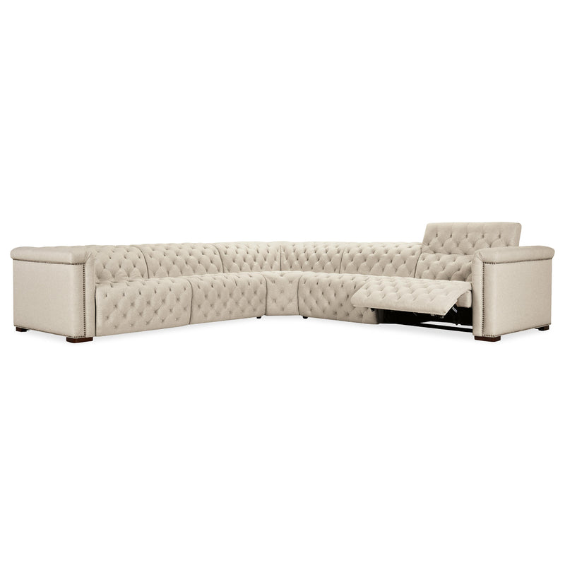  Hooker Furniture SS435-5PC3-414 Savion Deux 5 Seat Sectional with Three Power Recliners and Six Power Headrests IMAGE 6