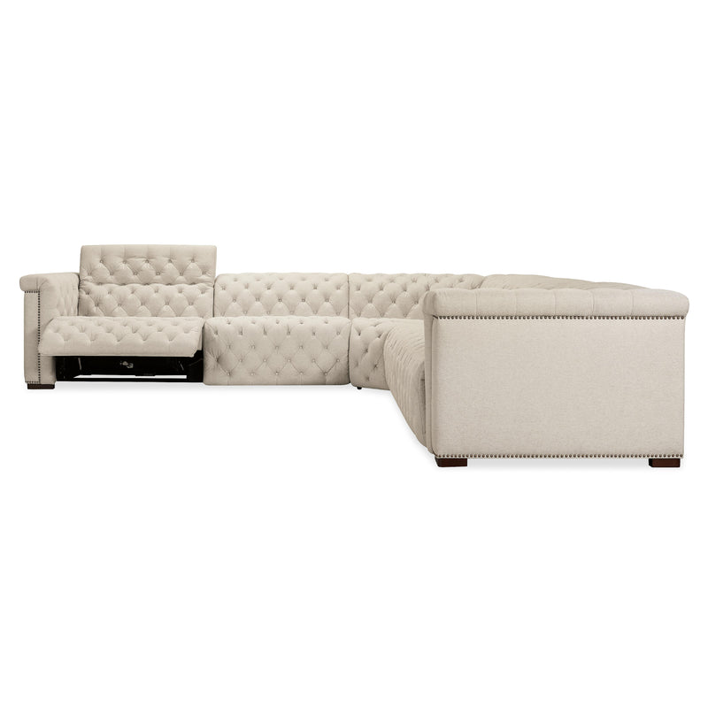  Hooker Furniture SS435-5PC3-414 Savion Deux 5 Seat Sectional with Three Power Recliners and Six Power Headrests IMAGE 7