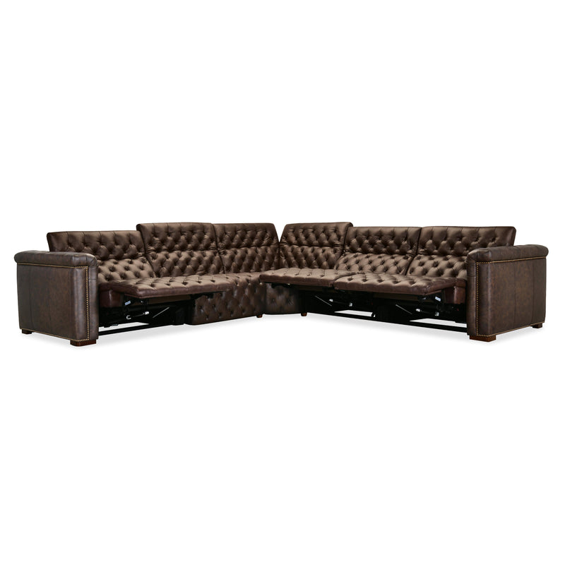  Hooker Furniture SS435-5PC4-089 Savion Deux 5 Seat Sectional with Four Power Recliners and Six Power Headrests IMAGE 4