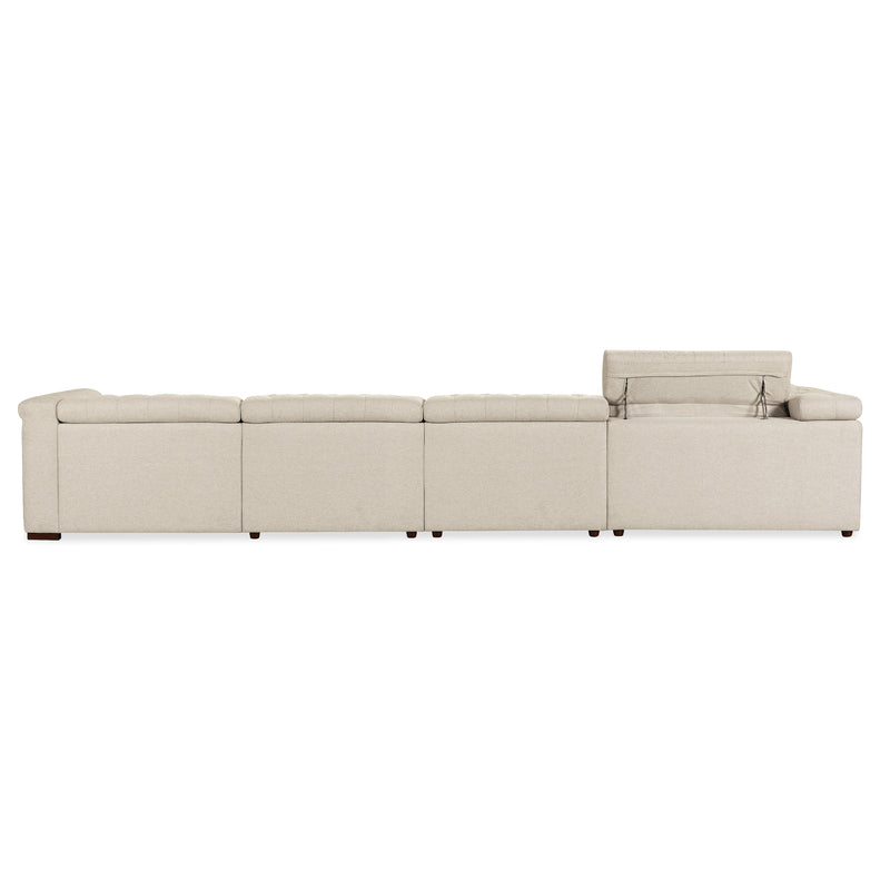  Hooker Furniture SS435-6PC3-414 Savion Deux 6 Seat Sectional with Three Power Recliners and Seven Power Headrests IMAGE 2