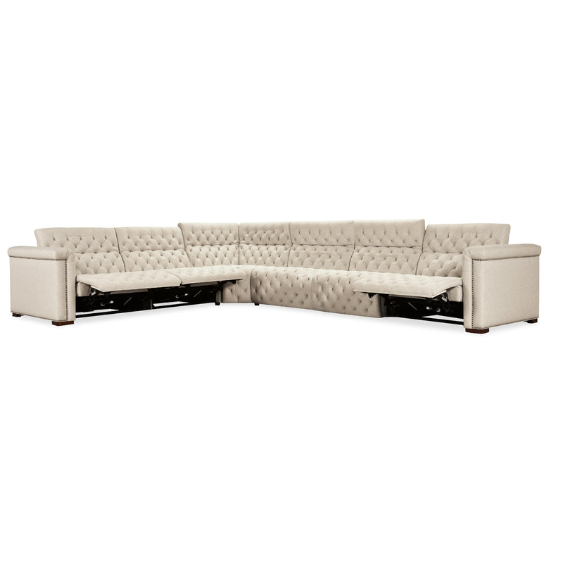  Hooker Furniture SS435-6PC3-414 Savion Deux 6 Seat Sectional with Three Power Recliners and Seven Power Headrests IMAGE 4