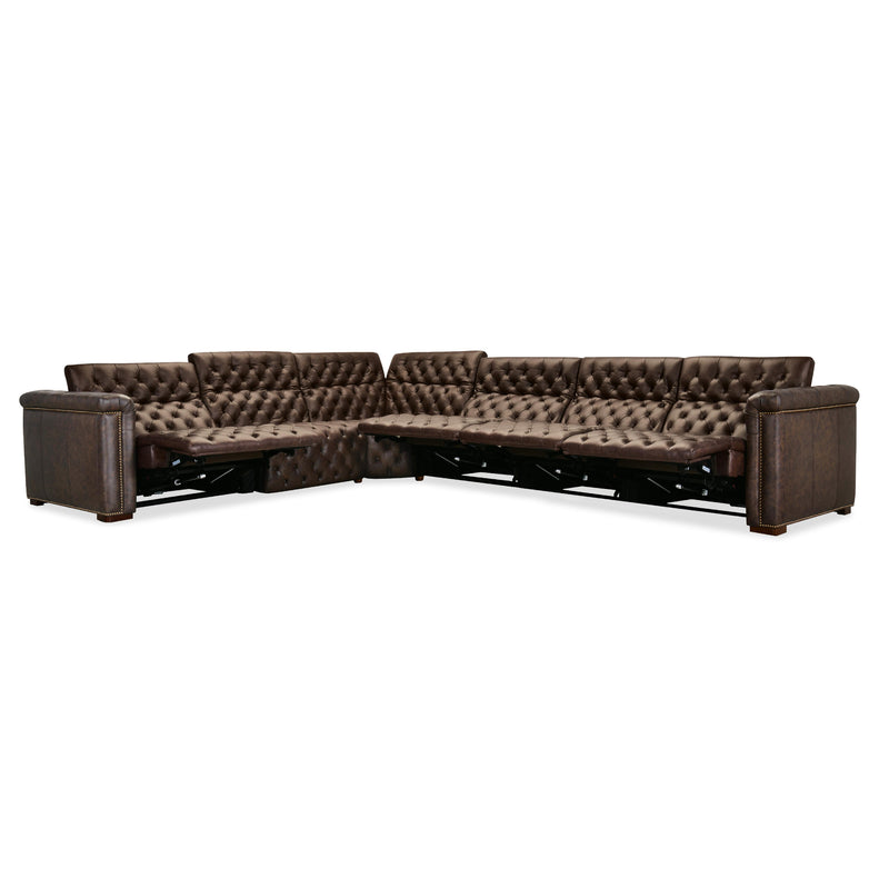  Hooker Furniture SS435-6PC4-089 Savion Deux 6 Seat Sectional with Four Power Recliners and Seven Power Headrests IMAGE 4