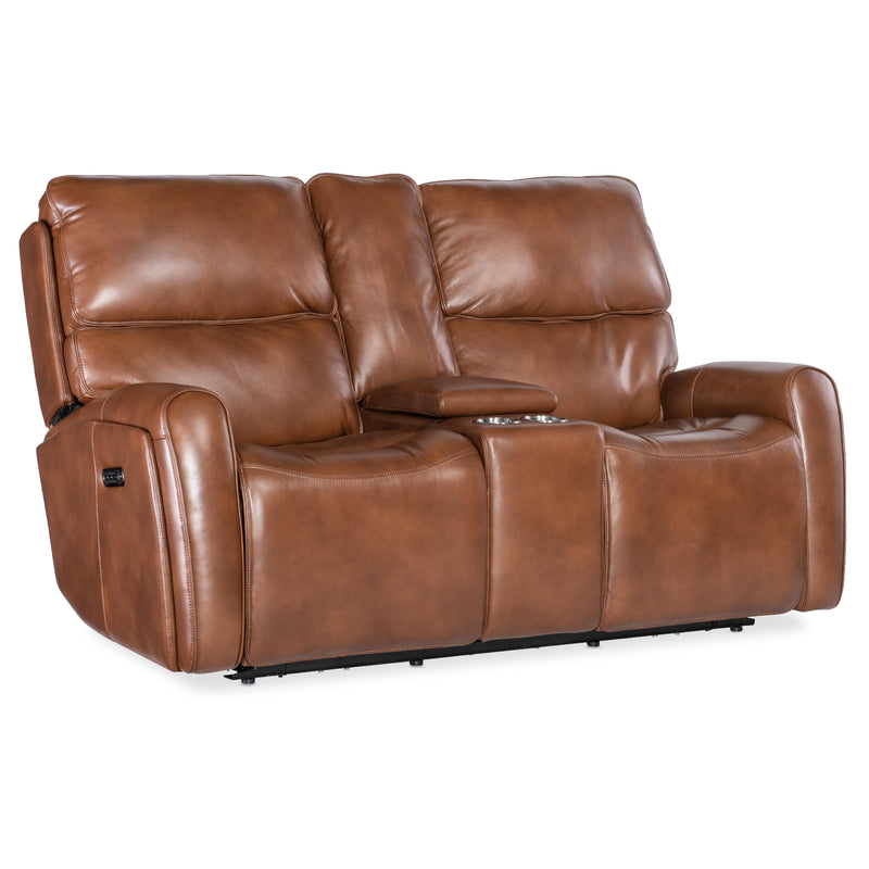 Hooker Furniture SS741-PHZL2C-080 Crosby Zero Gravity Power Console Loveseat with Power Headrest and Lumbar IMAGE 1