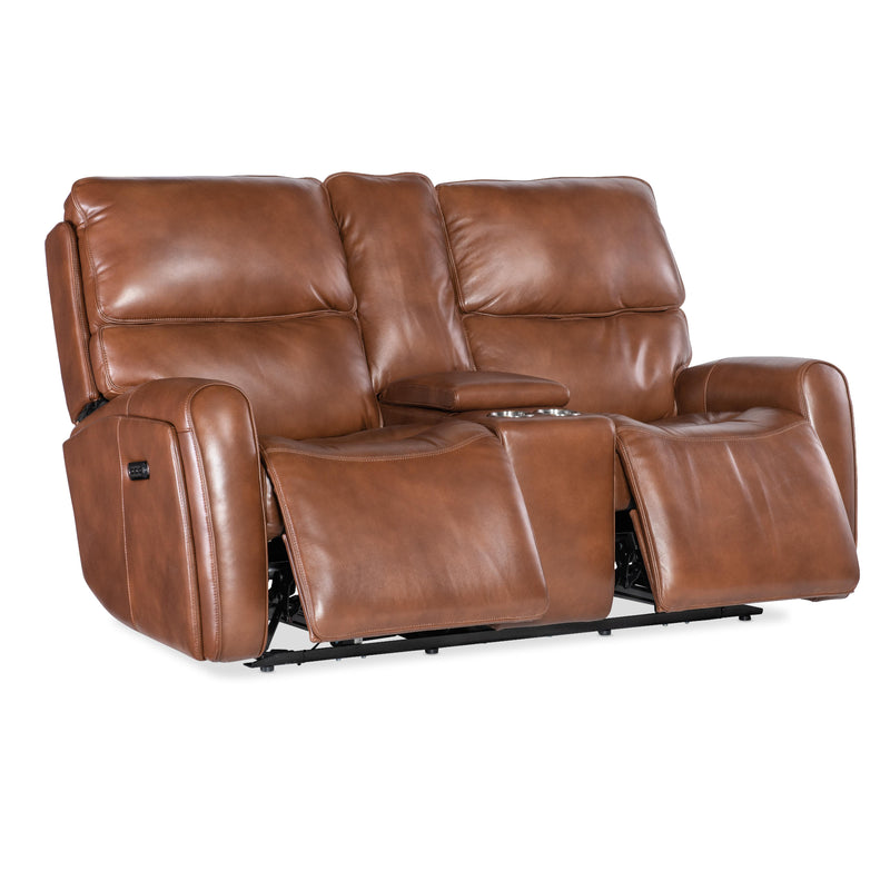 Hooker Furniture SS741-PHZL2C-080 Crosby Zero Gravity Power Console Loveseat with Power Headrest and Lumbar IMAGE 4