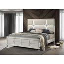  Coaster Furniture Olivia 224951KW California King Panel Bed LED Headboard - Pearl White IMAGE 6