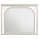 Coaster Furniture Olivia 224954 LED Dresser Mirror - Pearl White IMAGE 3