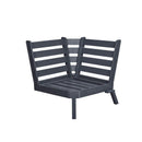 C.R. Plastic Products Tofino DSF286-18 Sectional Corner Piece - Slate Grey IMAGE 1