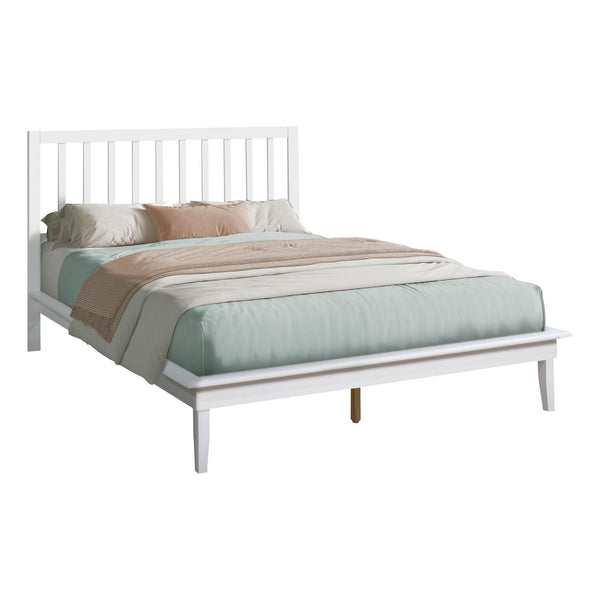  Monarch I 6061Q Queen Bed - White IMAGE 1