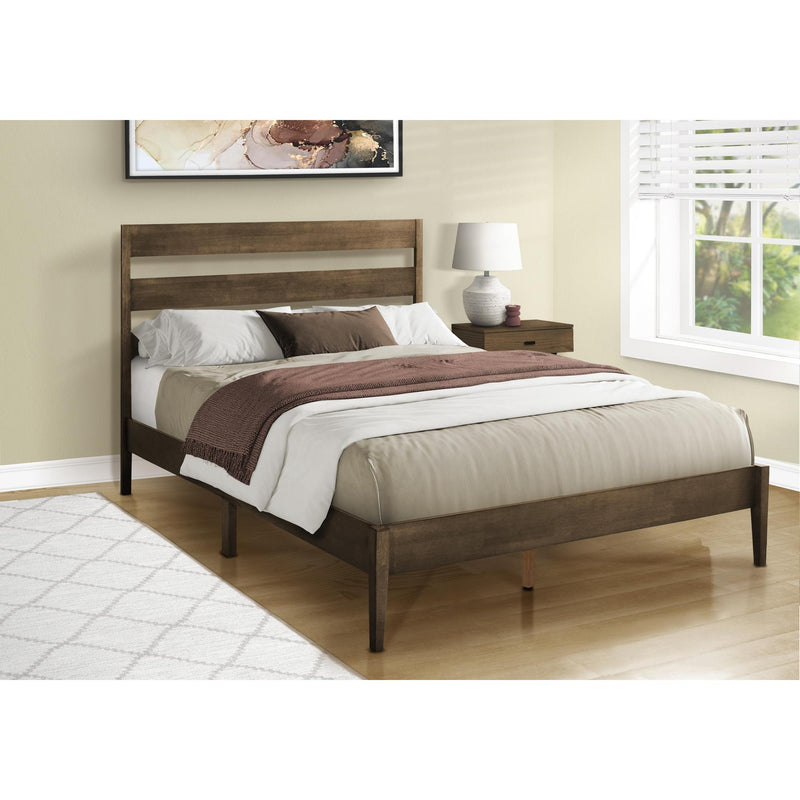 Monarch I 6066Q Queen Bed - Walnut IMAGE 2