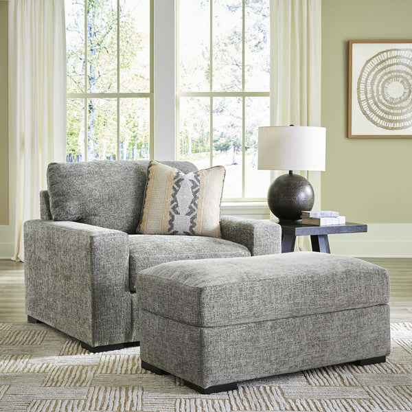 Signature Design by Ashley Dunmor 24904U2 Oversized Chair and Ottoman IMAGE 1