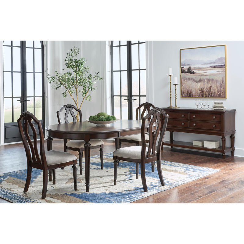 Signature Design by Ashley Lavinton D764-35 Oval Dining Room Extension Table IMAGE 12