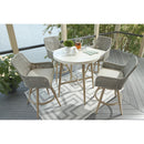 Signature Design by Ashley Seton Creek P798-613 Round Bar Table with Umbrella Option IMAGE 6