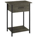  Monarch I 3815 Accent Table - Dark Bronze/Black IMAGE 1
