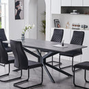  IFDC T-1570 Dining Table - Grey IMAGE 1